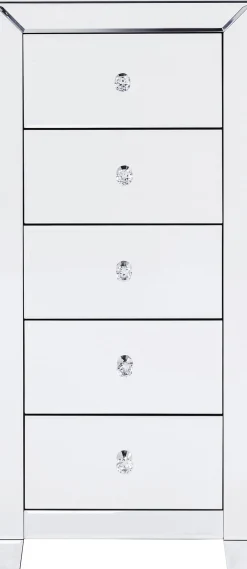 Clearance KARE Design Komoda lustrzana blat lustro srebrna z szufladami 49x41 cm - KARE