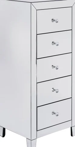 Clearance KARE Design Komoda lustrzana blat lustro srebrna z szufladami 49x41 cm - KARE