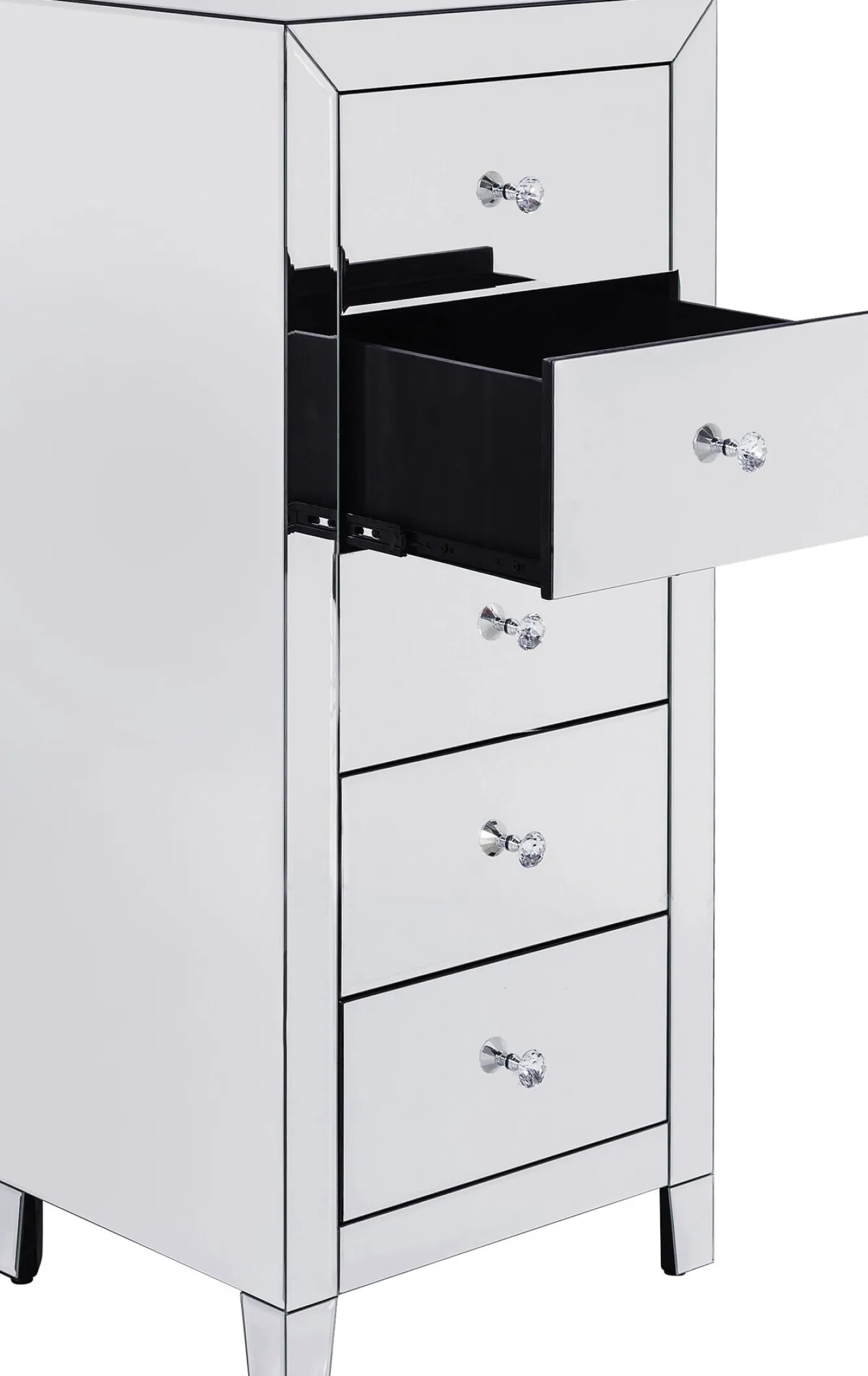 Clearance KARE Design Komoda lustrzana blat lustro srebrna z szufladami 49x41 cm - KARE