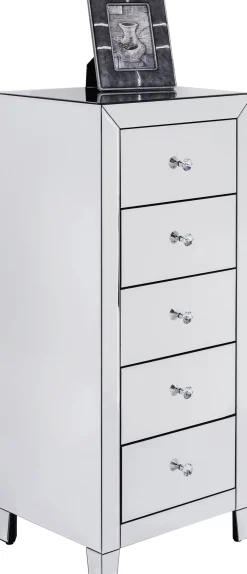 Clearance KARE Design Komoda lustrzana blat lustro srebrna z szufladami 49x41 cm - KARE
