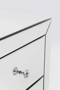 Clearance KARE Design Komoda lustrzana blat lustro srebrna z szufladami 49x41 cm - KARE