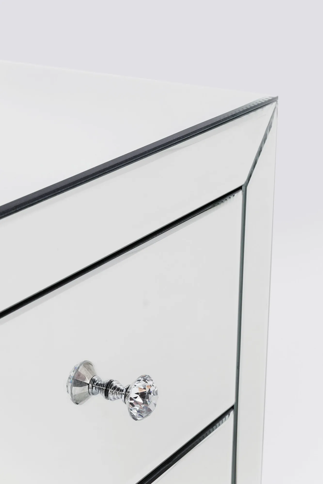 Clearance KARE Design Komoda lustrzana blat lustro srebrna z szufladami 49x41 cm - KARE