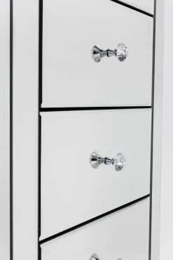 Clearance KARE Design Komoda lustrzana blat lustro srebrna z szufladami 49x41 cm - KARE