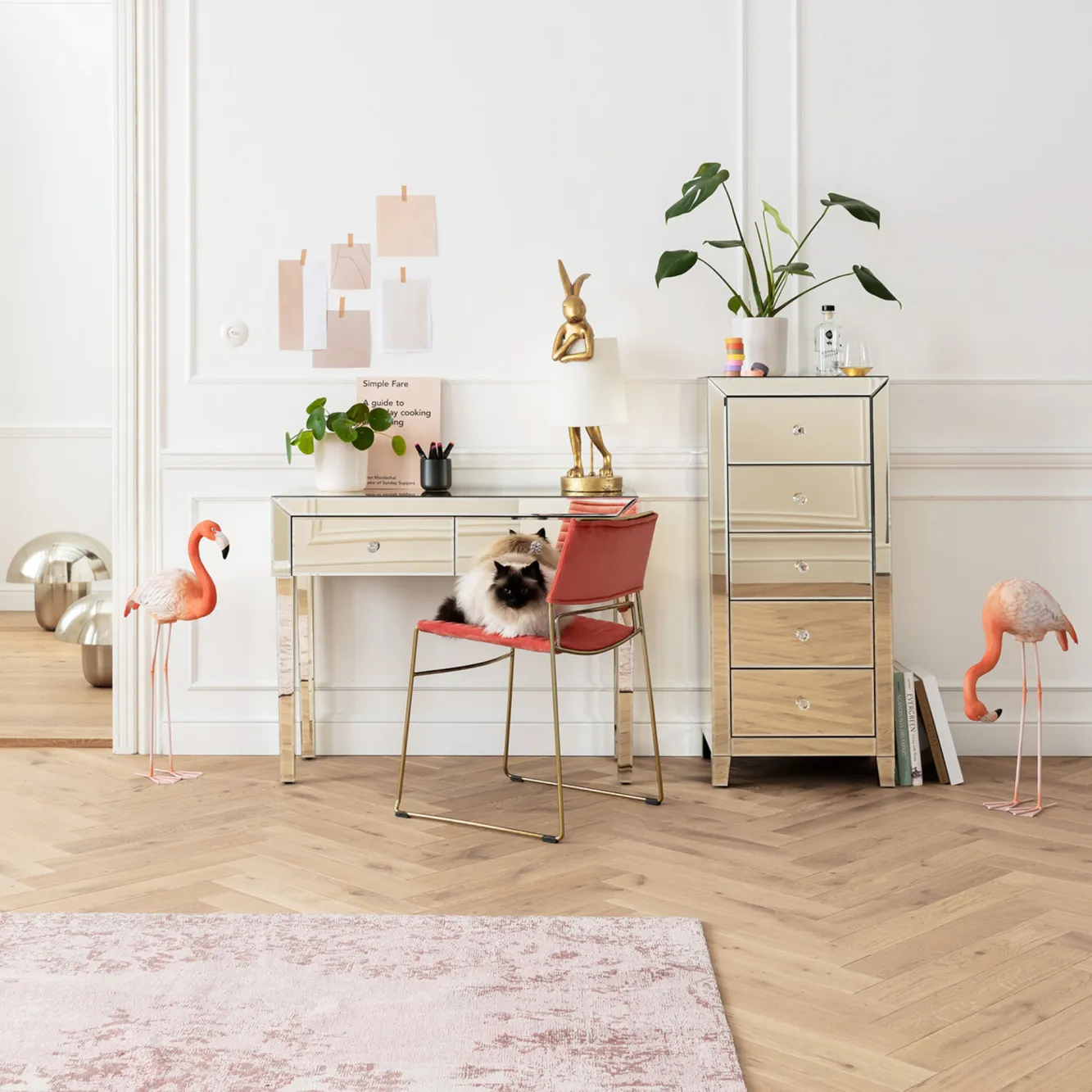 Best KARE Design Komoda Luxury Gold 5 49x110 cm szampańska - KARE