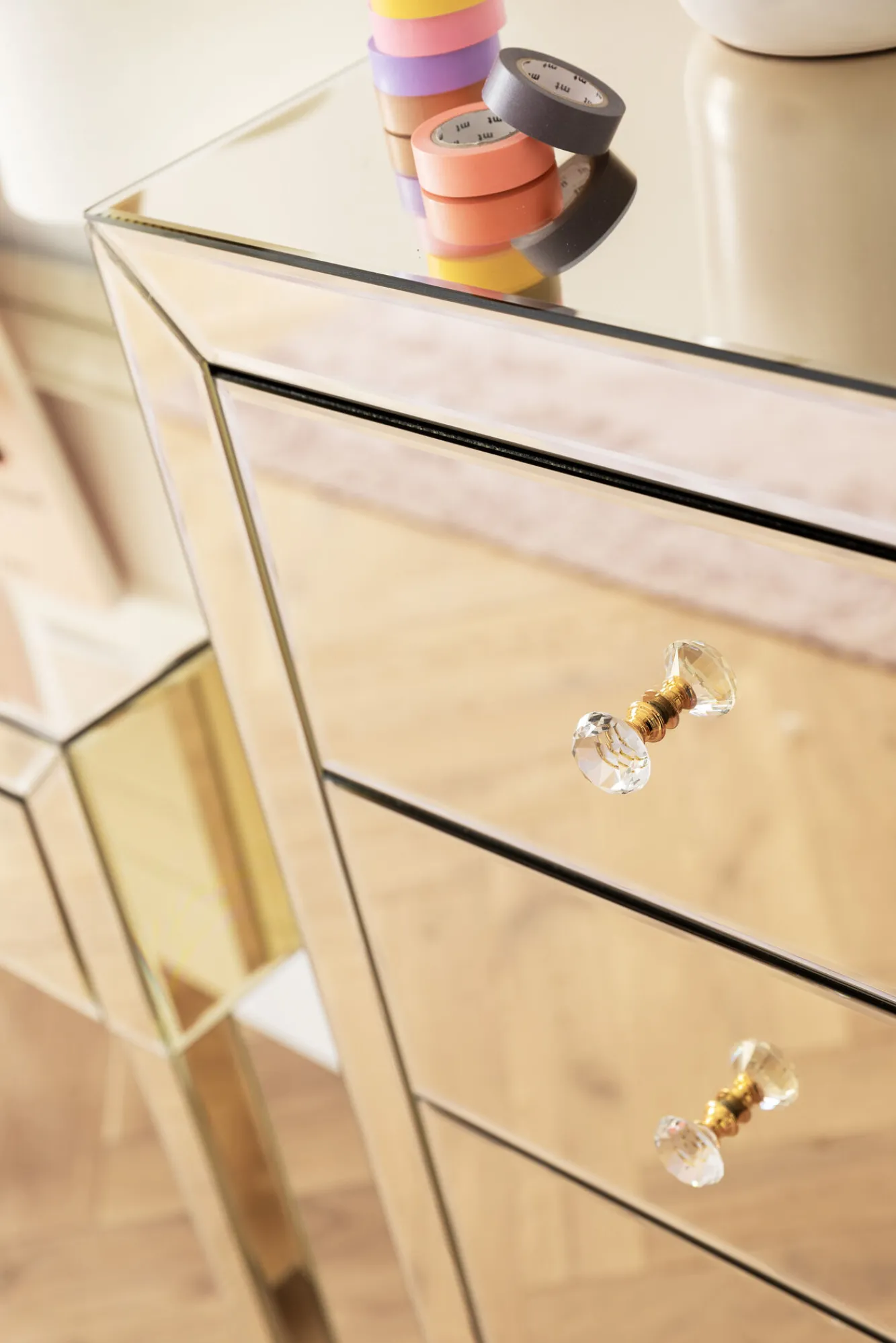 Best KARE Design Komoda Luxury Gold 5 49x110 cm szampańska - KARE