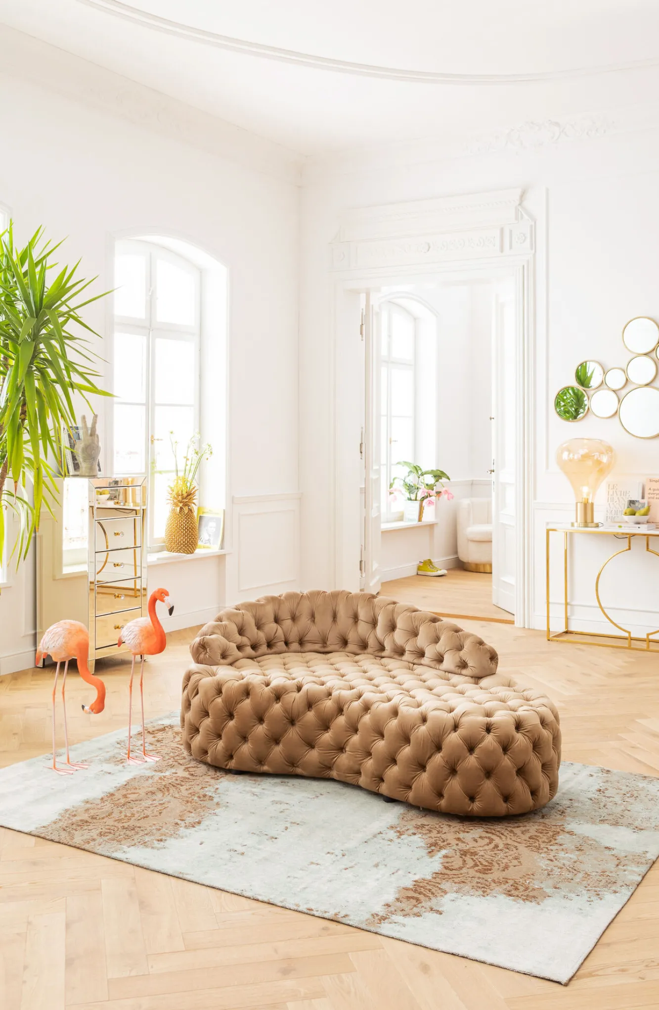 Best KARE Design Komoda Luxury Gold 5 49x110 cm szampańska - KARE