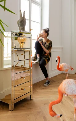 Best KARE Design Komoda Luxury Gold 5 49x110 cm szampańska - KARE