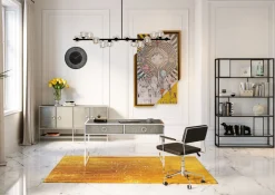 Best KARE Design Komoda Moonscape 156x80 cm srebrna - KARE