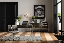 Best KARE Design Komoda Moonscape 156x80 cm srebrna - KARE