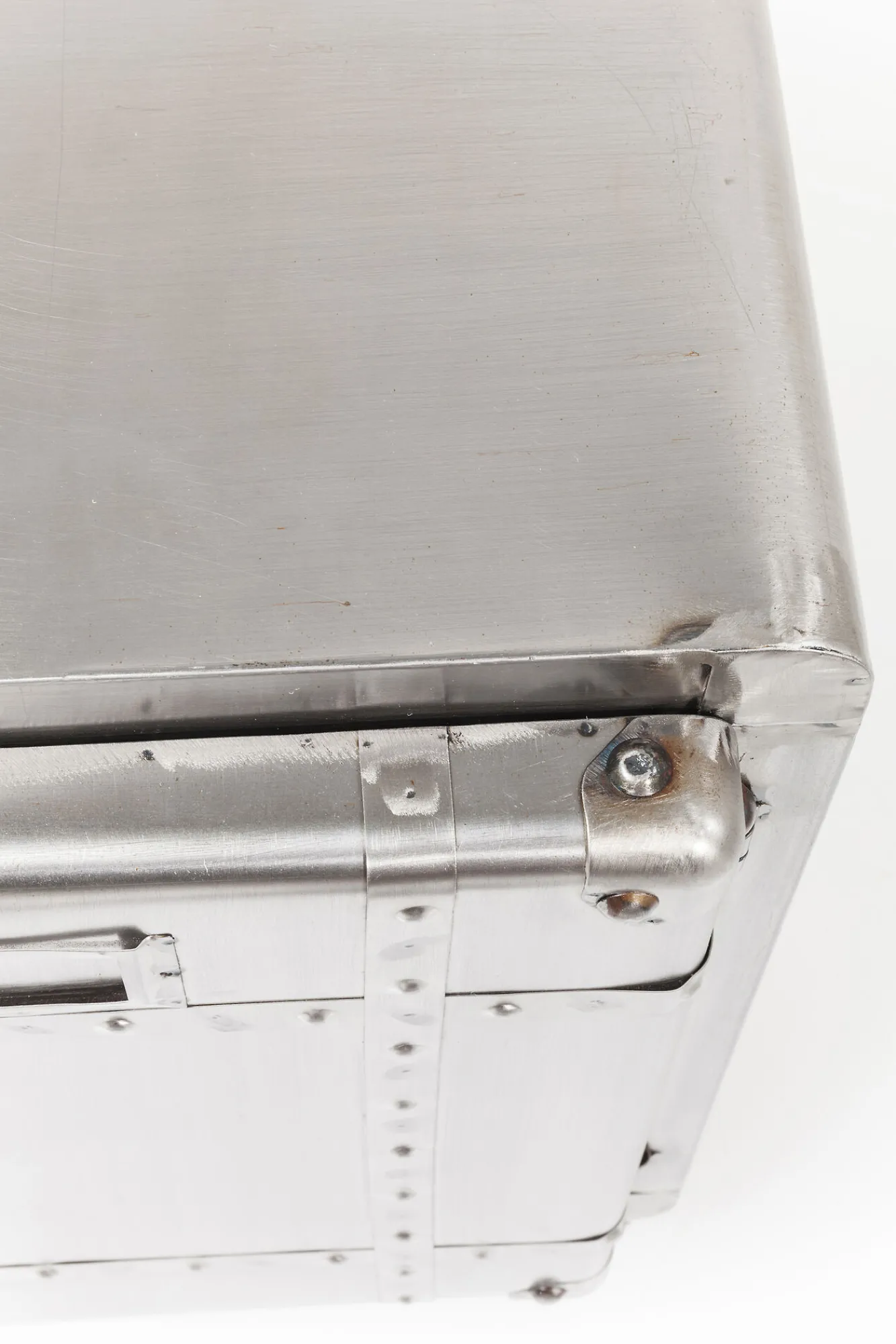 New KARE Design Komoda na kółkach Buster 81x60 cm srebrna - KARE