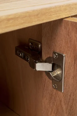 Clearance KARE Design Komoda naturalna z szufladami i drzwiami 186 cm podstawa złota - KARE