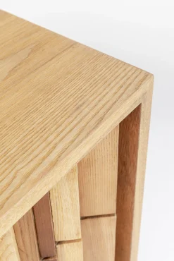 Clearance KARE Design Komoda naturalna z szufladami i drzwiami 186 cm podstawa złota - KARE