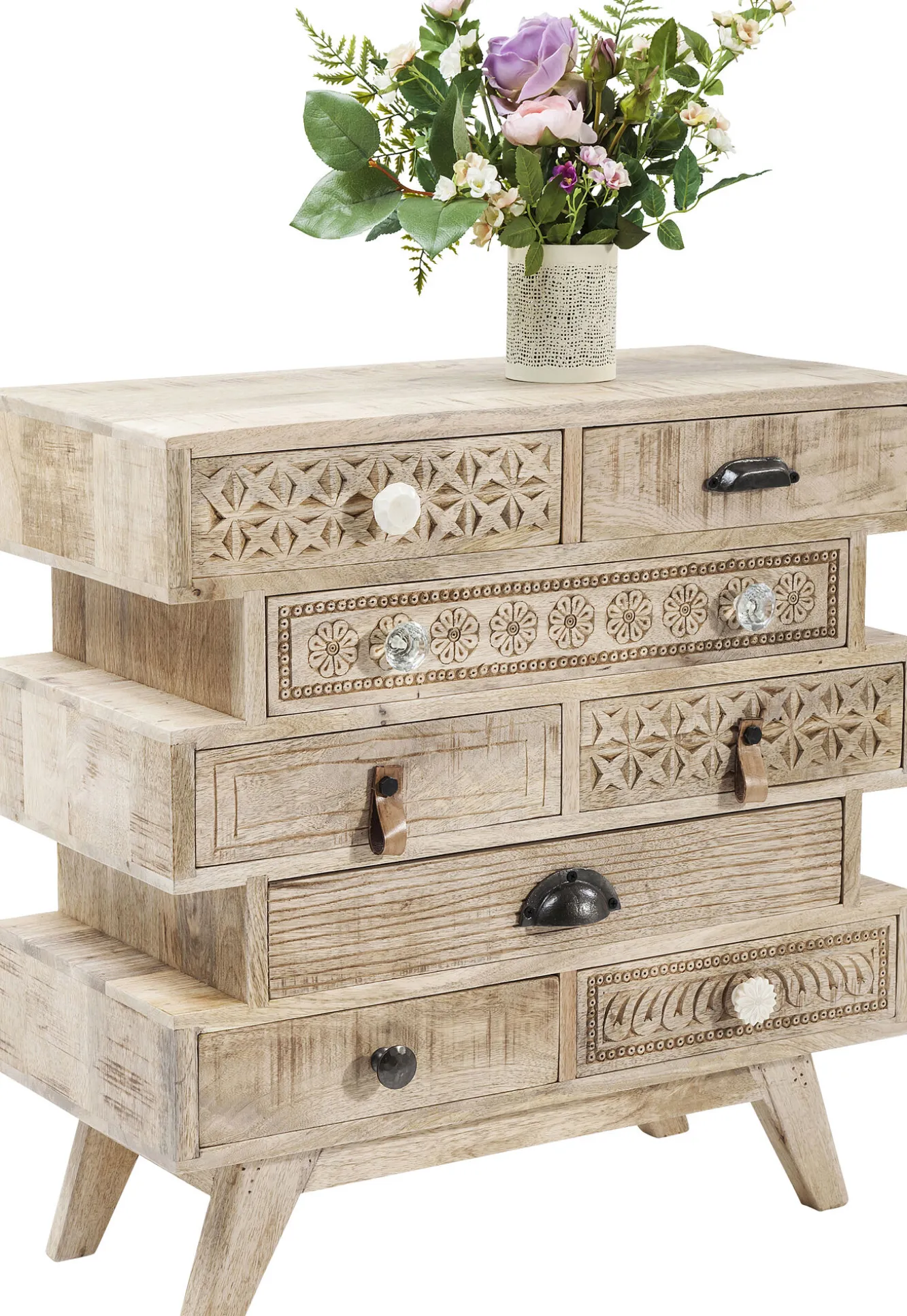 Fashion KARE Design Komoda Puro Butterfly 65x66 cm naturalna - KARE