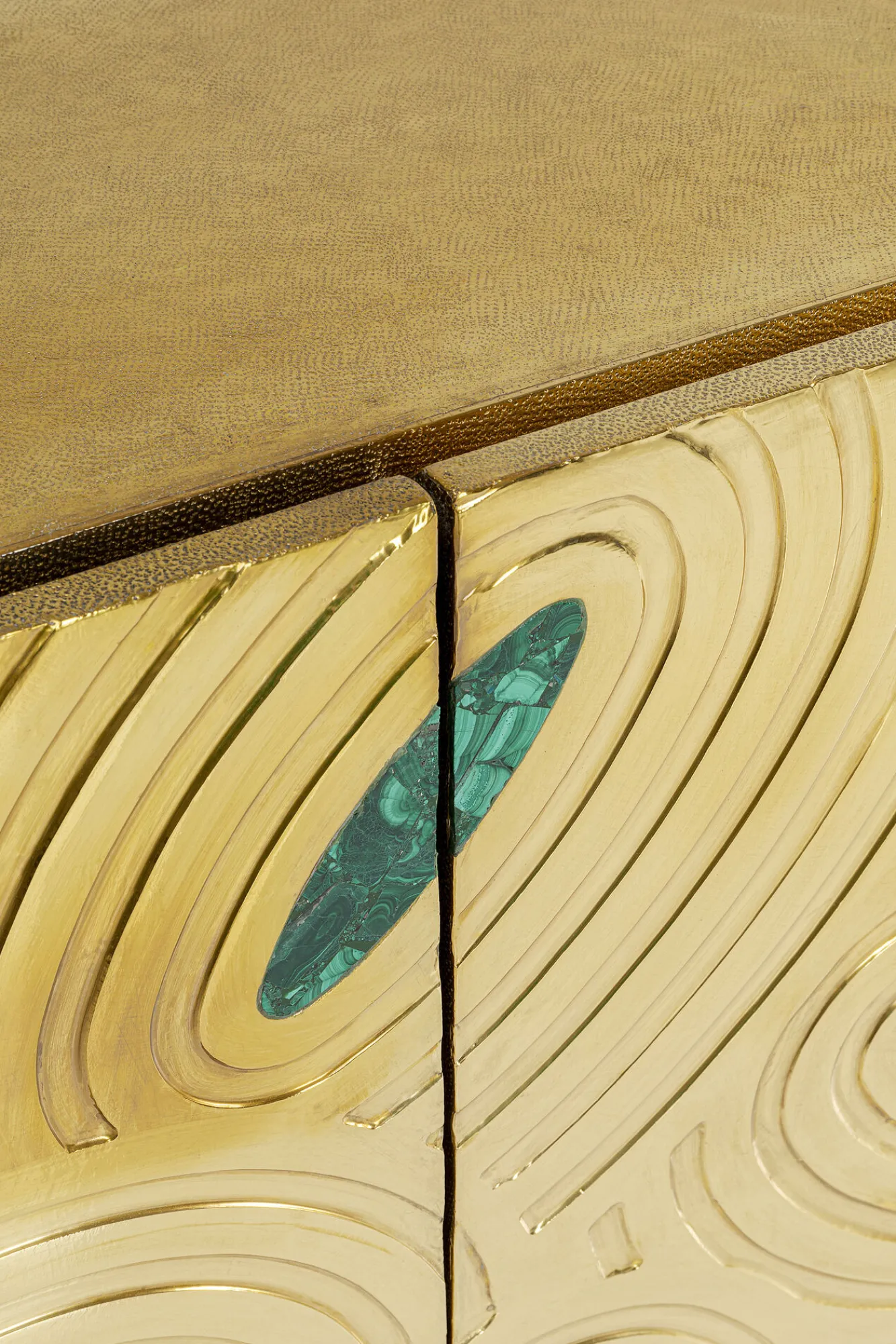 Sale KARE Design Komoda Saragossa 150x80 cm złota - zielony malachit - KARE