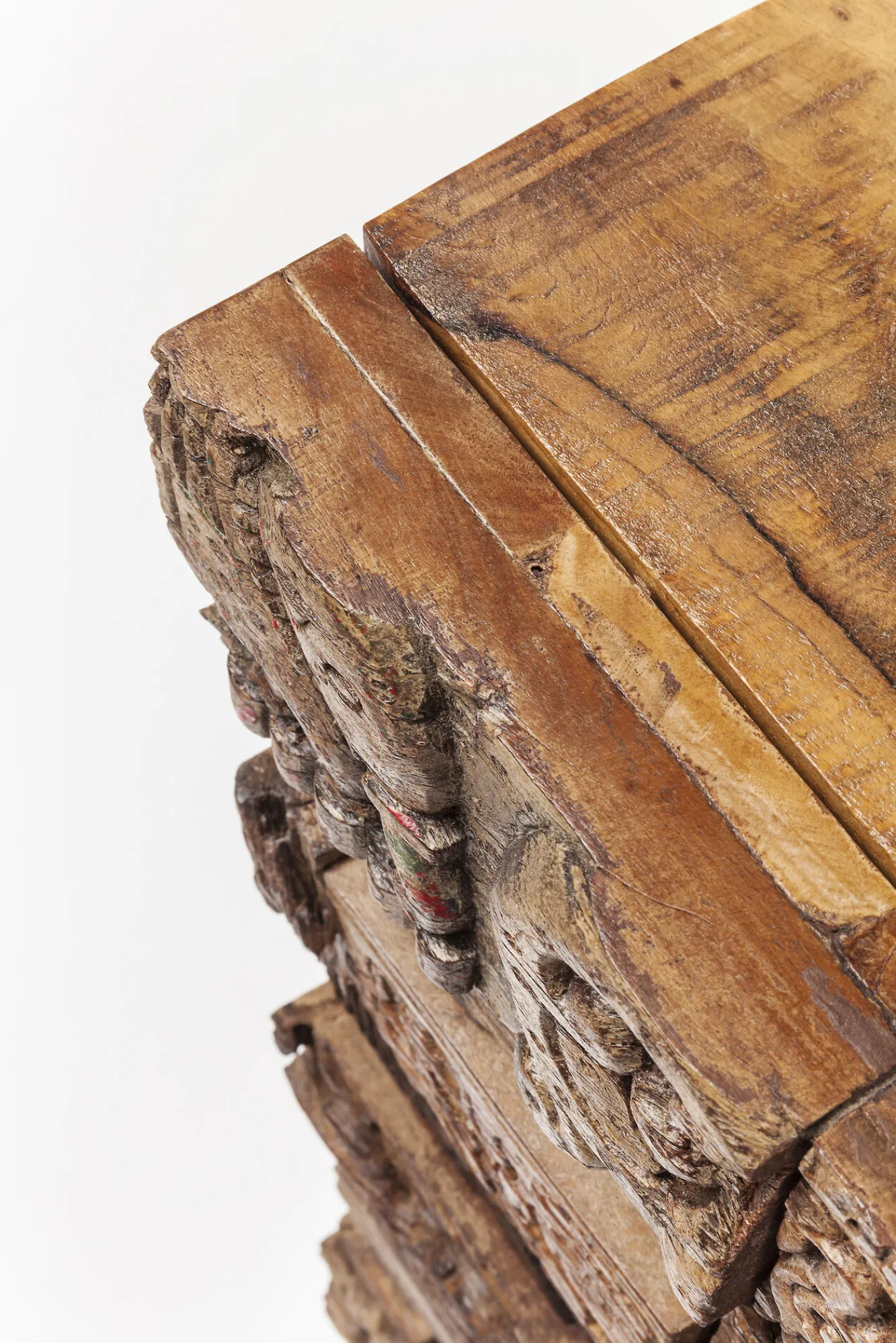 Best KARE Design Komoda Shanti Surprise Puzzle mango 90x90 cm drewniana - KARE