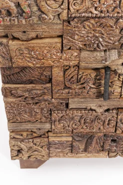 Best KARE Design Komoda Shanti Surprise Puzzle mango 90x90 cm drewniana - KARE