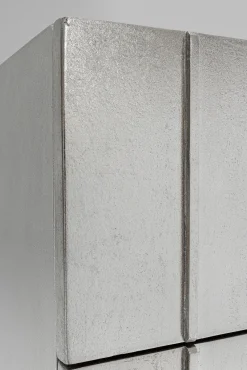 Discount KARE Design Komoda srebrno złota z szufladami i uchwytami 106x89 cm - KARE