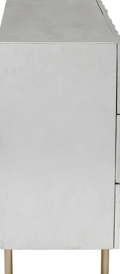 Discount KARE Design Komoda srebrno złota z szufladami i uchwytami 106x89 cm - KARE