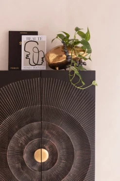 Online KARE Design Komoda wysoka drewniana boho czarno-brązowa 76x140 cm - KARE