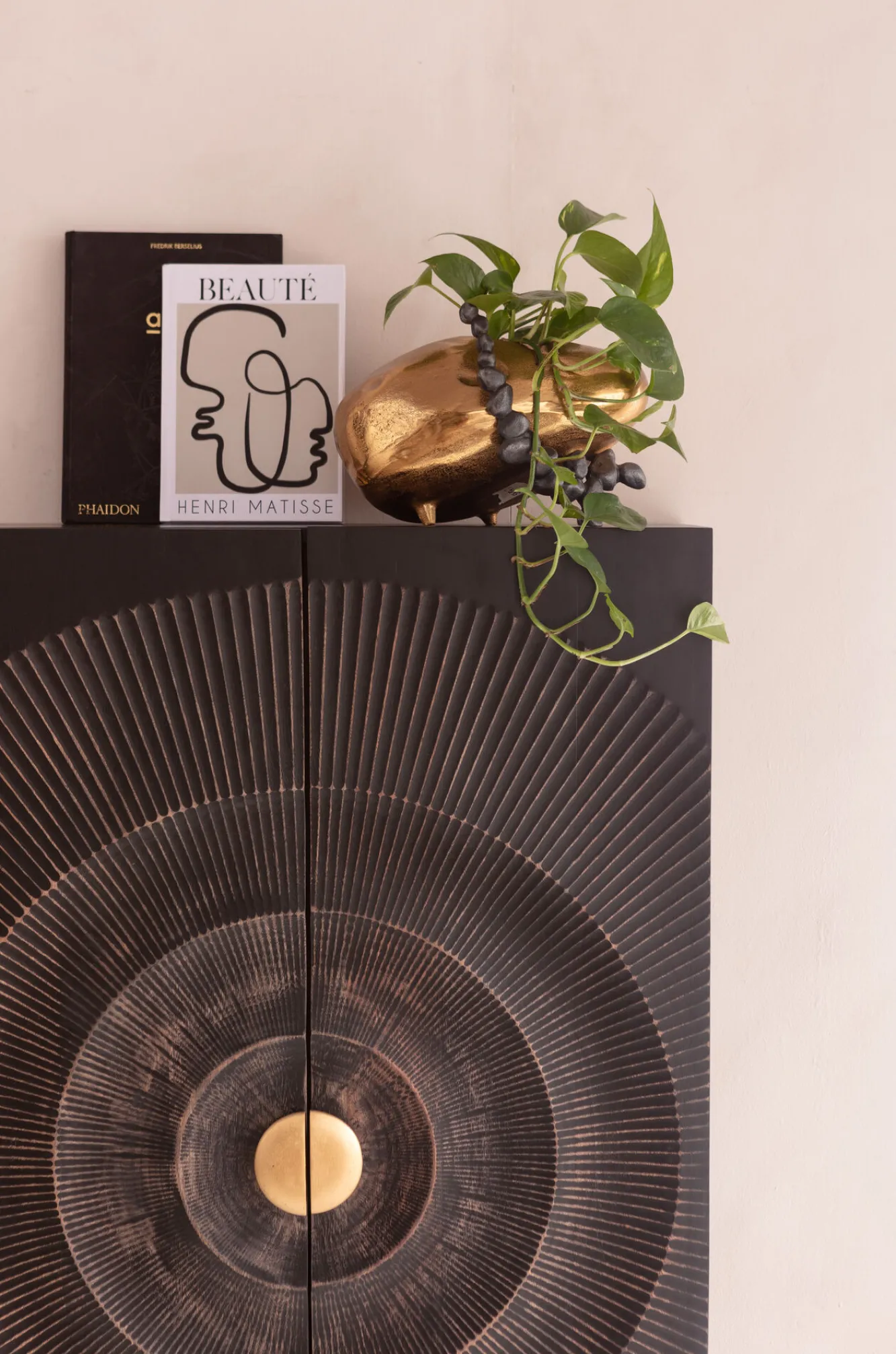 Online KARE Design Komoda wysoka drewniana boho czarno-brązowa 76x140 cm - KARE