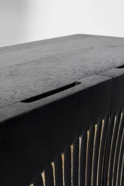 Online KARE Design Komoda wysoka drewniana boho czarno-brązowa 76x140 cm - KARE