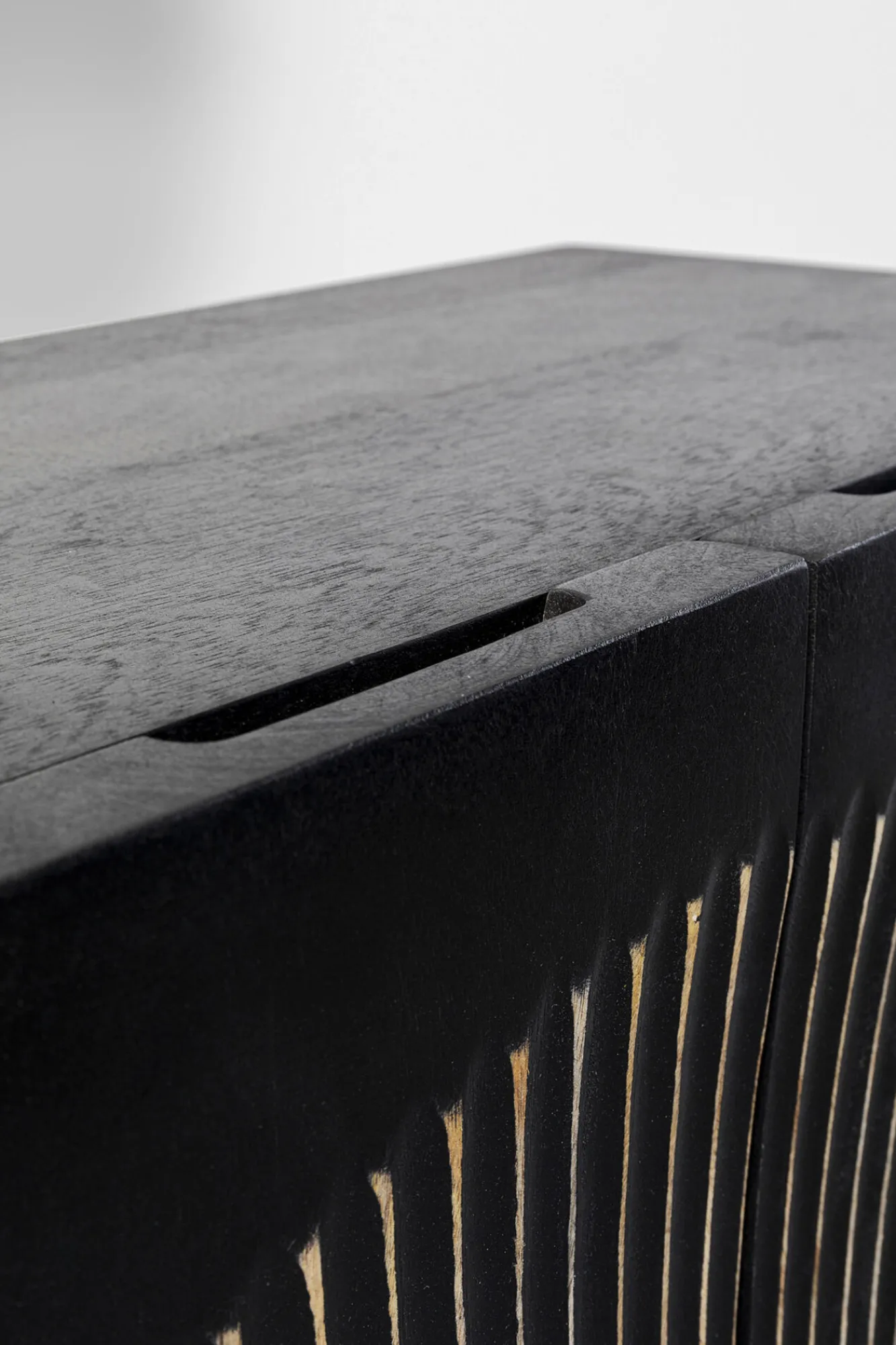 Online KARE Design Komoda wysoka drewniana boho czarno-brązowa 76x140 cm - KARE