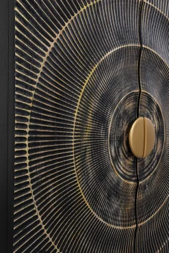 Online KARE Design Komoda wysoka drewniana boho czarno-brązowa 76x140 cm - KARE