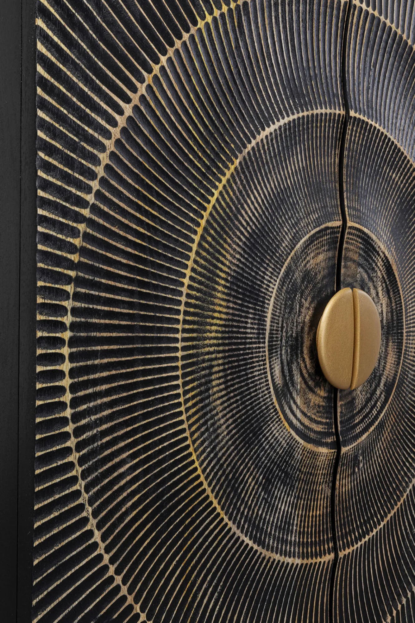 Online KARE Design Komoda wysoka drewniana boho czarno-brązowa 76x140 cm - KARE