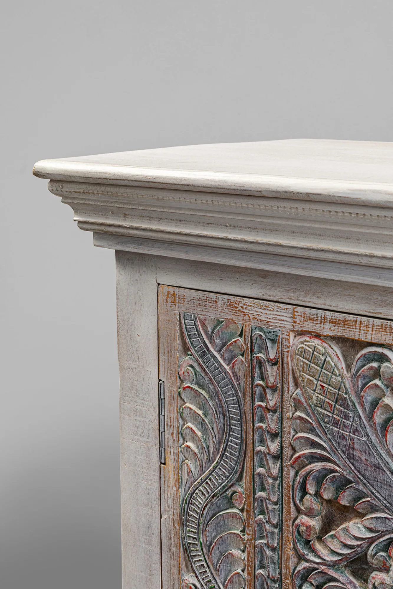 Discount KARE Design Komoda wysoka 2-drzwiowa z drewna mango front kolorowy 95x140 cm - KARE