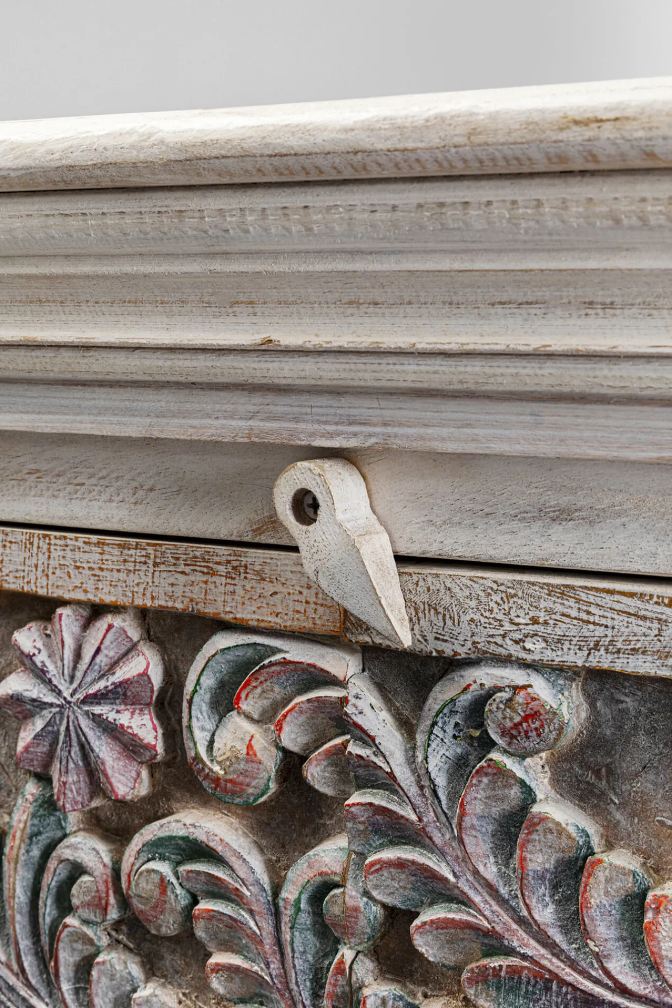 Discount KARE Design Komoda wysoka 2-drzwiowa z drewna mango front kolorowy 95x140 cm - KARE