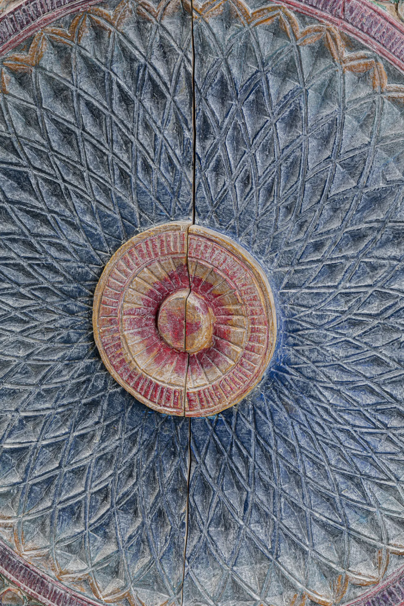 Discount KARE Design Komoda wysoka 2-drzwiowa z drewna mango front kolorowy 95x140 cm - KARE