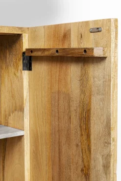 Hot KARE Design Komoda wysoka z drewna mango motyw zwierzęcy kolorowy 81x163 cm - KARE