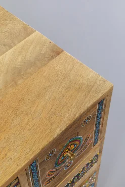 Hot KARE Design Komoda z 14 szufladami drewno mango kolorowe ornamenty 115x80 cm - KARE