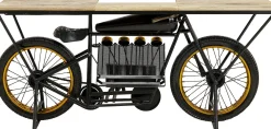 Discount KARE Design Konsola - barek  Motorbike 180x43 cm czarna - KARE