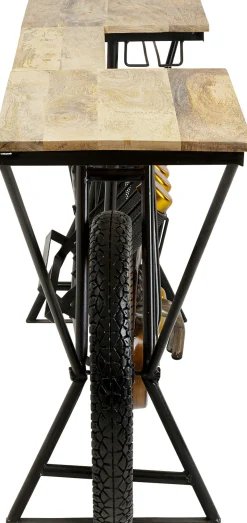 Discount KARE Design Konsola - barek  Motorbike 180x43 cm czarna - KARE