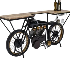 Discount KARE Design Konsola - barek  Motorbike 180x43 cm czarna - KARE