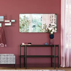 Clearance KARE Design Konsola Bennet 120x30 cm czarna - blat marmur - KARE