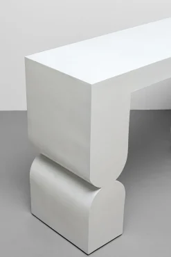 New KARE Design Konsola biała MDF ręczne wykonanie 120x35 cm - KARE