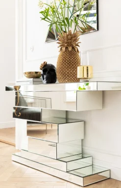 Fashion KARE Design Konsola Brick Mirror 151x91 cm - KARE