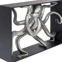 Hot KARE Design Konsola Calmar 124x30 cm czarno-srebrna - KARE