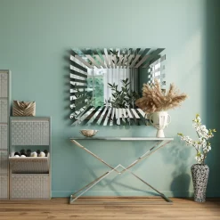 New KARE Design Konsola Diamond Connection 120x40 cm srebrna - KARE