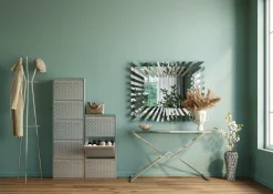 New KARE Design Konsola Diamond Connection 120x40 cm srebrna - KARE