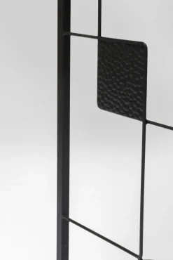 Best KARE Design Konsola do przedpokoju loft czarna stalowa blat lustrzany 120x33 cm - KARE