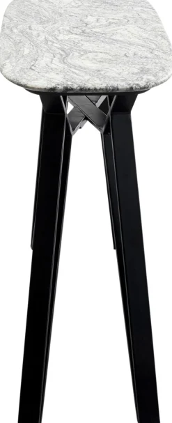 Sale KARE Design Konsola do przedpokoju z granitowym blatem nogi czarne stalowe 120x40 cm - KARE