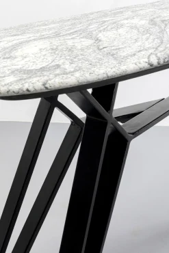 Sale KARE Design Konsola do przedpokoju z granitowym blatem nogi czarne stalowe 120x40 cm - KARE
