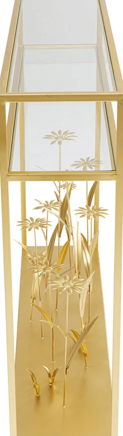 Best KARE Design Konsola Flower Meadow 100x25 cm złota - KARE