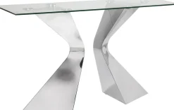 Fashion KARE Design Konsola Gloria 140x45 cm srebrna - KARE