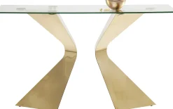 New KARE Design Konsola Gloria 145x45 cm złota - KARE