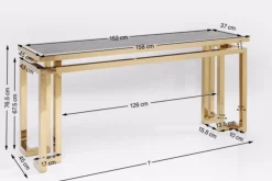 Best KARE Design Konsola Gold Rush 160x45 cm złota - KARE