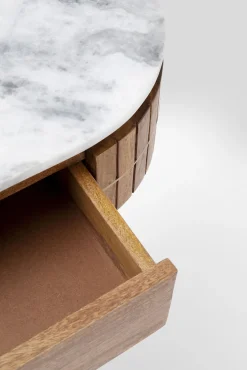 Fashion KARE Design Konsola Grace 100x30 cm drewno mango - blat marmur - KARE